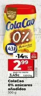 Dia Fresh Cacao en polvo cola cao oferta