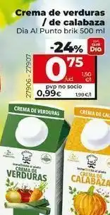 Dia Fresh Crema de verduras oferta