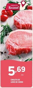 Coviran CHULETA DE LOMO DE CERDO oferta