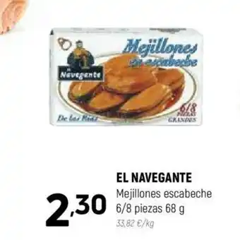 Coviran EL NAVEGANTE Mejillones escabeche oferta