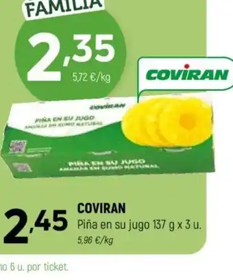 Coviran COVIRAN Piña en su jugo oferta