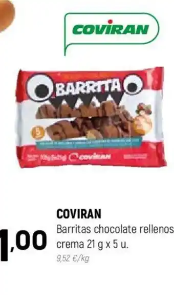 Coviran COVIRAN Barritas chocolate rellenos oferta