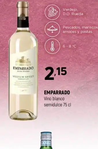 Coviran EMPARRADO Vino blanco semidulce 75 cl oferta
