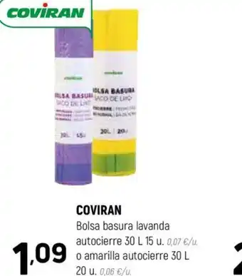 Coviran COVIRAN Bolsa basura lavanda oferta