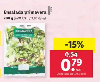 Lidl Ensalada primavera oferta