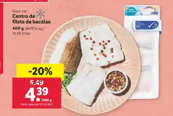 Lidl Centro de filete de bacalao oferta