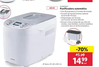 Lidl SILVERCREST Panificadora automática oferta