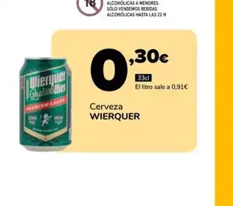 Supeco Cerveza WIERQUER oferta