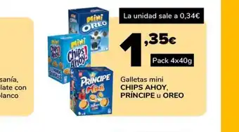 Supeco Galletas mini CHIPS AHOY, PRÍNCIPE U OREO oferta