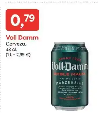 Suma Supermercados Voll Damm Cerveza, oferta