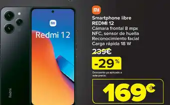 Carrefour Smartphone libre REDMI 12 oferta