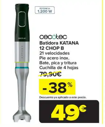 Carrefour Batidora KATANA 12 CHOP B oferta