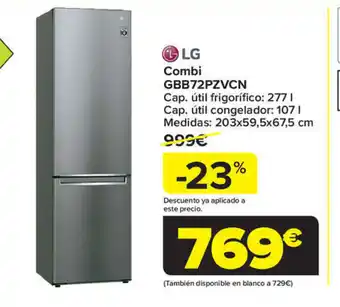 Carrefour LG Combi GBB72PZVCN oferta