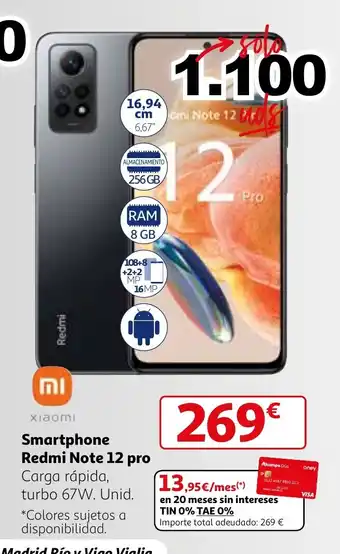 Alcampo Smartphone Redmi Note 12 pro oferta