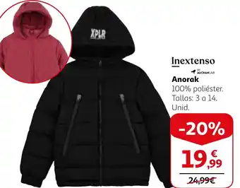 Alcampo Inextenso Anorak oferta