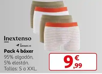 Alcampo Pack 4 bóxer oferta