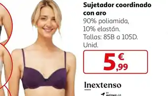 Alcampo Sujetador coordinado con aro oferta