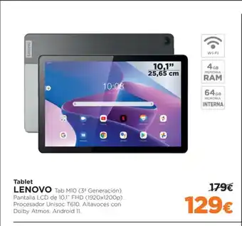 El Corte Inglés Tablet LENOVO oferta
