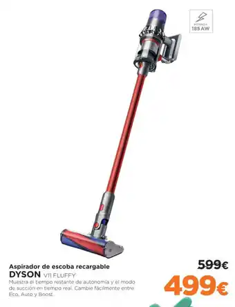 El Corte Inglés Aspirador de escoba recargable DYSON oferta