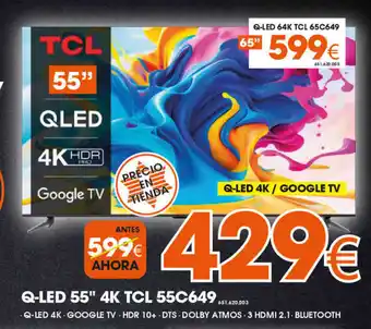 Expert Q-LED 64K TCL 65C649 oferta