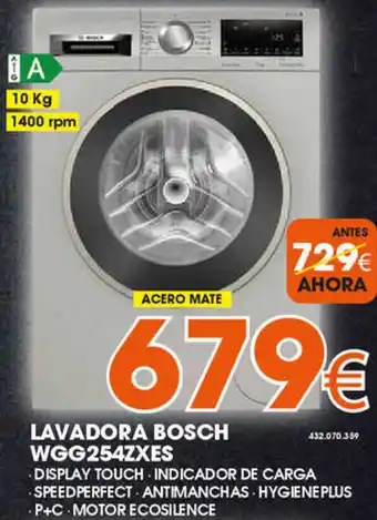 Expert LAVADORA BOSCH WGG254ZXES oferta