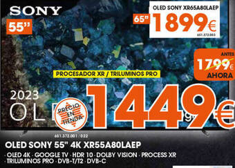 Expert OLED SONY 55" 4K XR55A80LAEP oferta