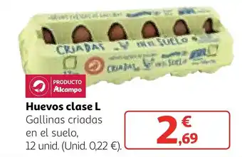 Alcampo Huevos clase L oferta