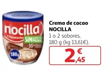 Alcampo Crema de cacao NOCILLA oferta