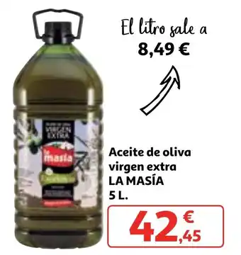 Alcampo Aceite de oliva virgen extra LA MASÍA 5 L. oferta