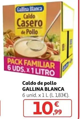 Alcampo Caldo de pollo GALLINA BLANCA oferta