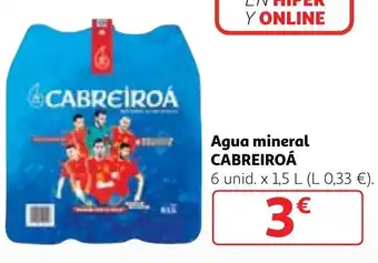 Alcampo Agua mineral CABREIROÁ oferta