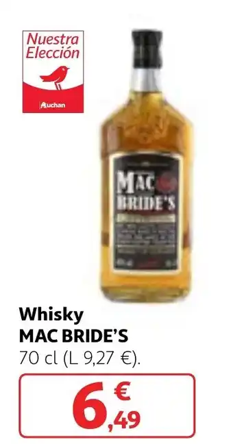 Alcampo Whisky MAC BRIDE'S oferta