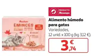 Alcampo Alimento húmedo para gatos oferta