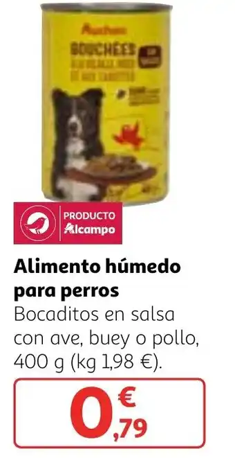 Alcampo Alimento húmedo para perros oferta