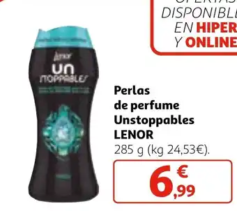 Alcampo Perlas de perfume Unstoppables LENOR oferta