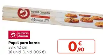 Alcampo Papel para horno oferta
