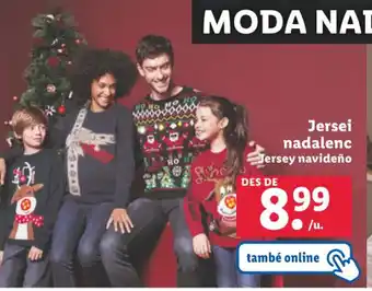 Lidl Jersei nadalenc Jersey navideño oferta