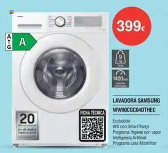 Milar LAVADORA SAMSUNG WW90CGC04DTHEC oferta