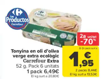 Carrefour Tonyina en oli d'oliva verge extra ecològic Carrefour Extra oferta