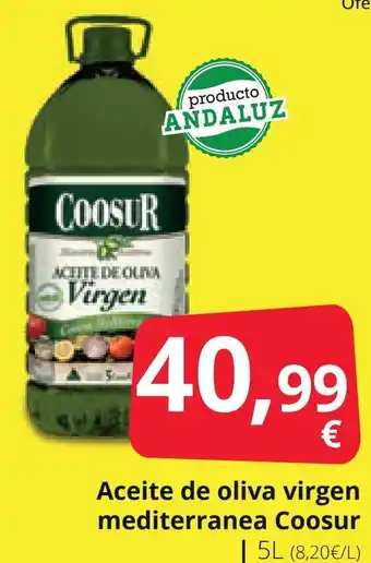 Supermercados MAS Aceite de oliva virgen mediterranea Coosur oferta