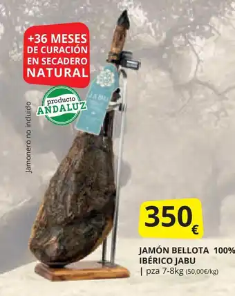 Supermercados MAS JAMÓN BELLOTA 100% IBÉRICO JABU oferta