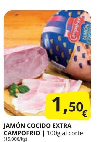 Supermercados MAS JAMÓN COCIDO EXTRA CAMPOFRIO oferta