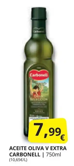 Supermercados MAS ACEITE OLIVA V EXTRA CARBONELL oferta