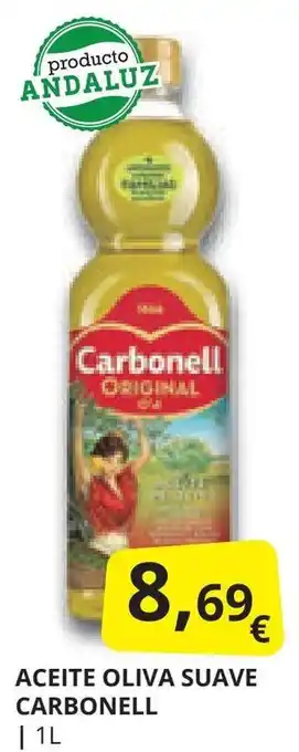 Supermercados MAS ACEITE OLIVA SUAVE CARBONELL oferta