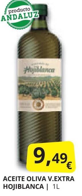Supermercados MAS ACEITE OLIVA V.EXTRA HOJIBLANCA | 1L oferta