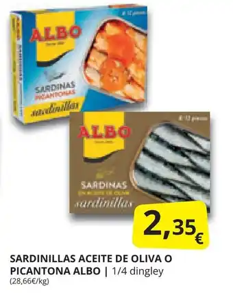 Supermercados MAS SARDINILLAS ACEITE DE OLIVA O PICANTONA ALBO oferta