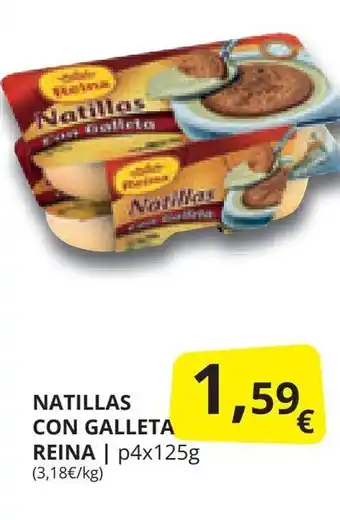 Supermercados MAS NATILLAS CON GALLETA REINA oferta