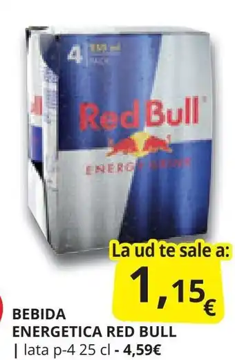 Supermercados MAS BEBIDA ENERGETICA RED BULL oferta