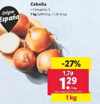 Lidl Cebolla oferta