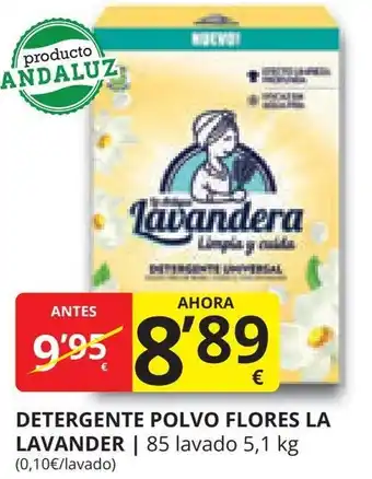 Supermercados MAS DETERGENTE POLVO FLORES LA LAVANDER oferta